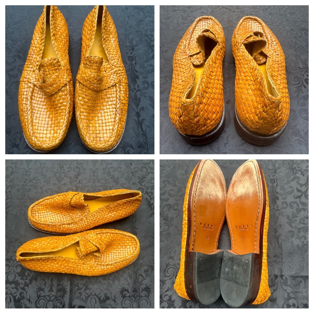 Marni Woven Leather Loafers size 9 (ES 39)
B2
